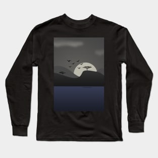 Nature's Night View - The Digital Artwork Long Sleeve T-Shirt